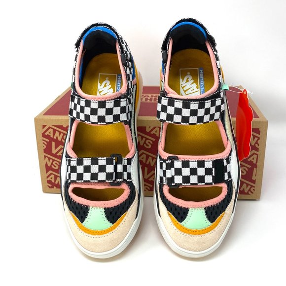 VANS Varix Wc Tri-Lock Checker Multi Suede Canva Women's Sizes 7 VN0A4U1NXWA - Picture 4 of 8